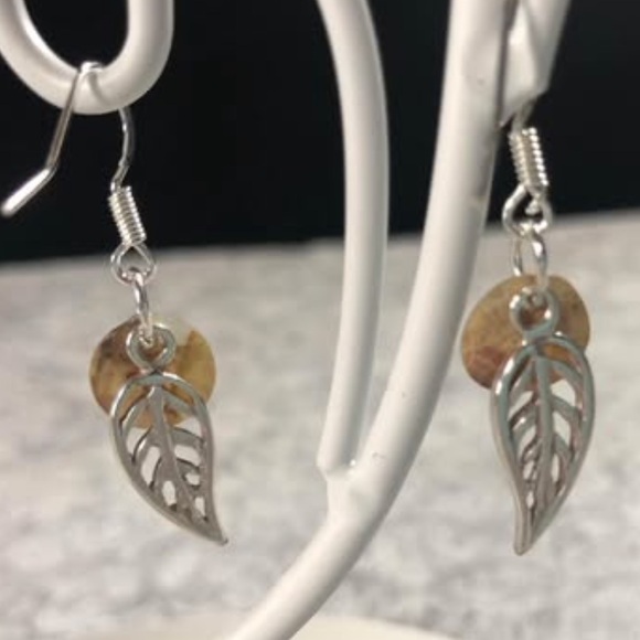 Handmade Sterling Silver & Pearl Earrings - Picture 6 of 6